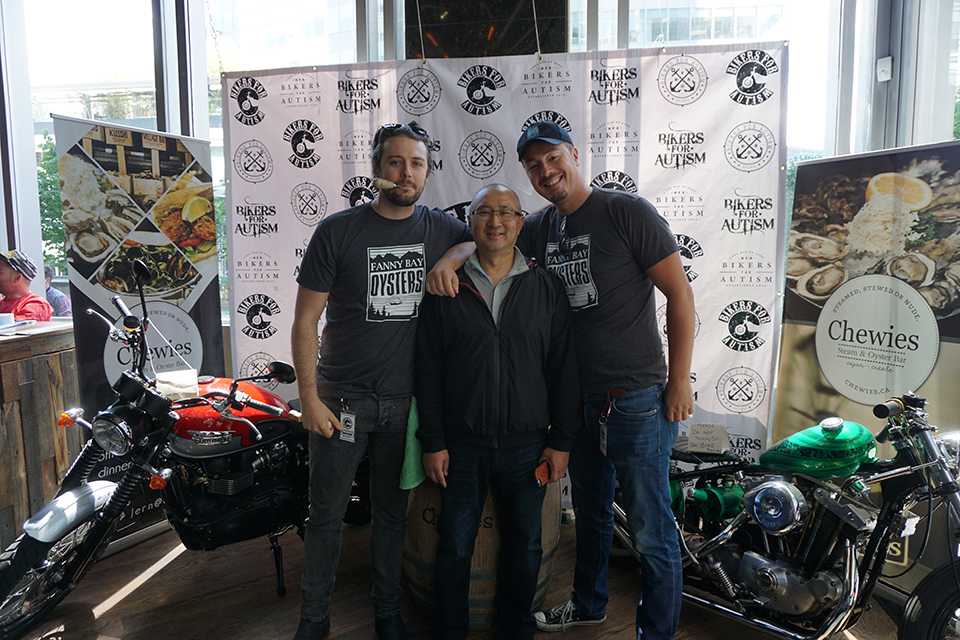 Shuck It Forward Bikers for Autism event